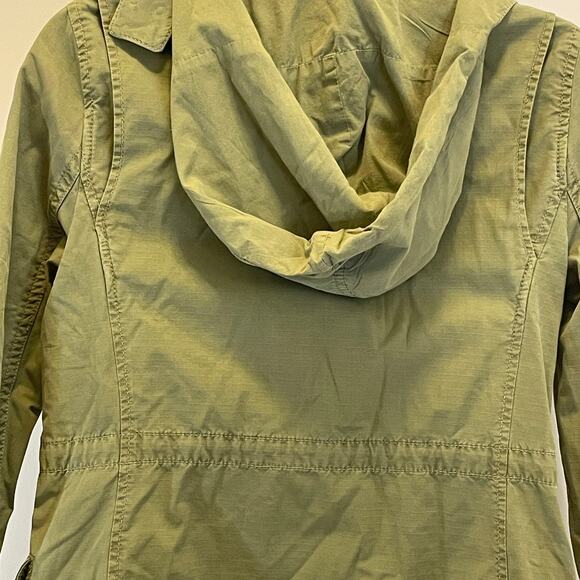 J. Crew Vintage Rip Stop Utility Jacket - Women Size XS - Olive Green - Picture 6 of 7